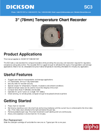 Thumbnail of document Manual - SC3 3 in Temperature Chart Recorder